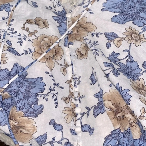 Umgeee boho floral top size large cotton blend - Picture 6 of 10